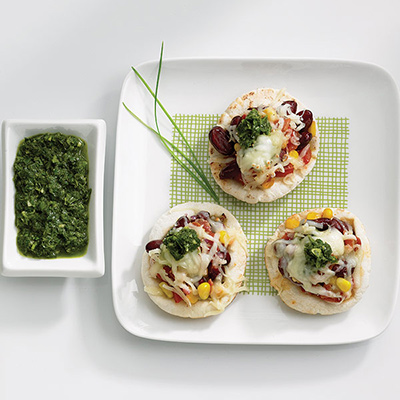 Mexican Mini Pizzas