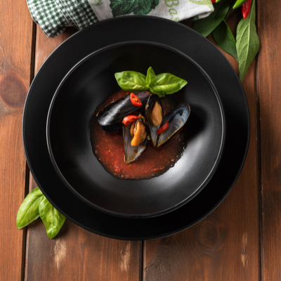 Moules au basilic et citron vert