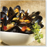 Moules à la tomate fraîche et jalapeno