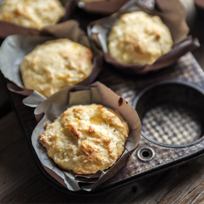 Muffins aux ananas et noix de coco