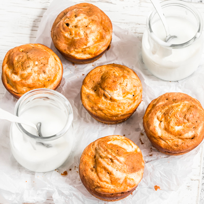 Muffins banane & yogourt grec