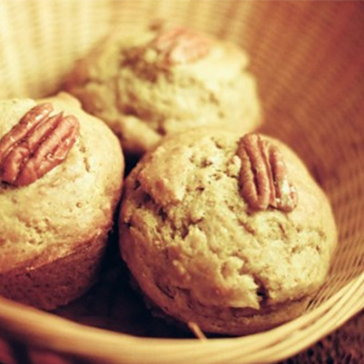 Muffins bananes et pacanes