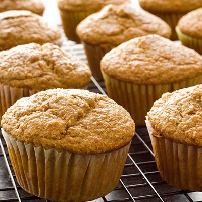 Muffins aux bananes et à l'orange