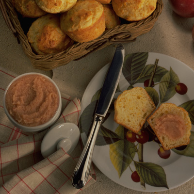 Gouda Muffins with Apple Butter