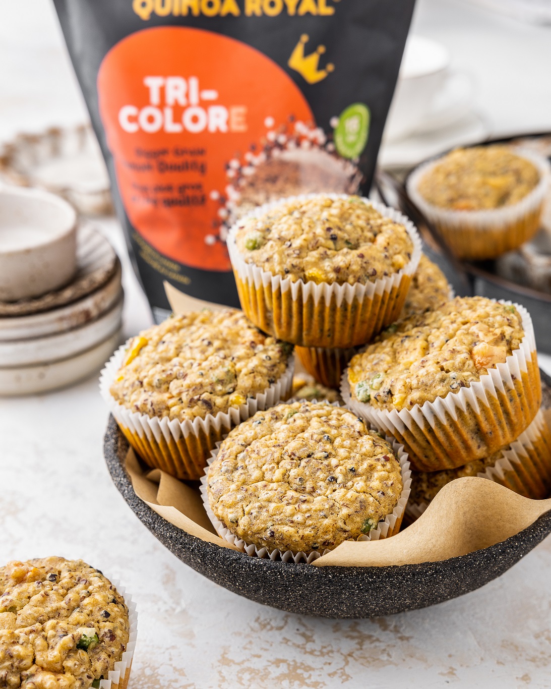 Muffins salés au quinoa et légumes