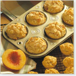 Muffins au son et aux nectarines