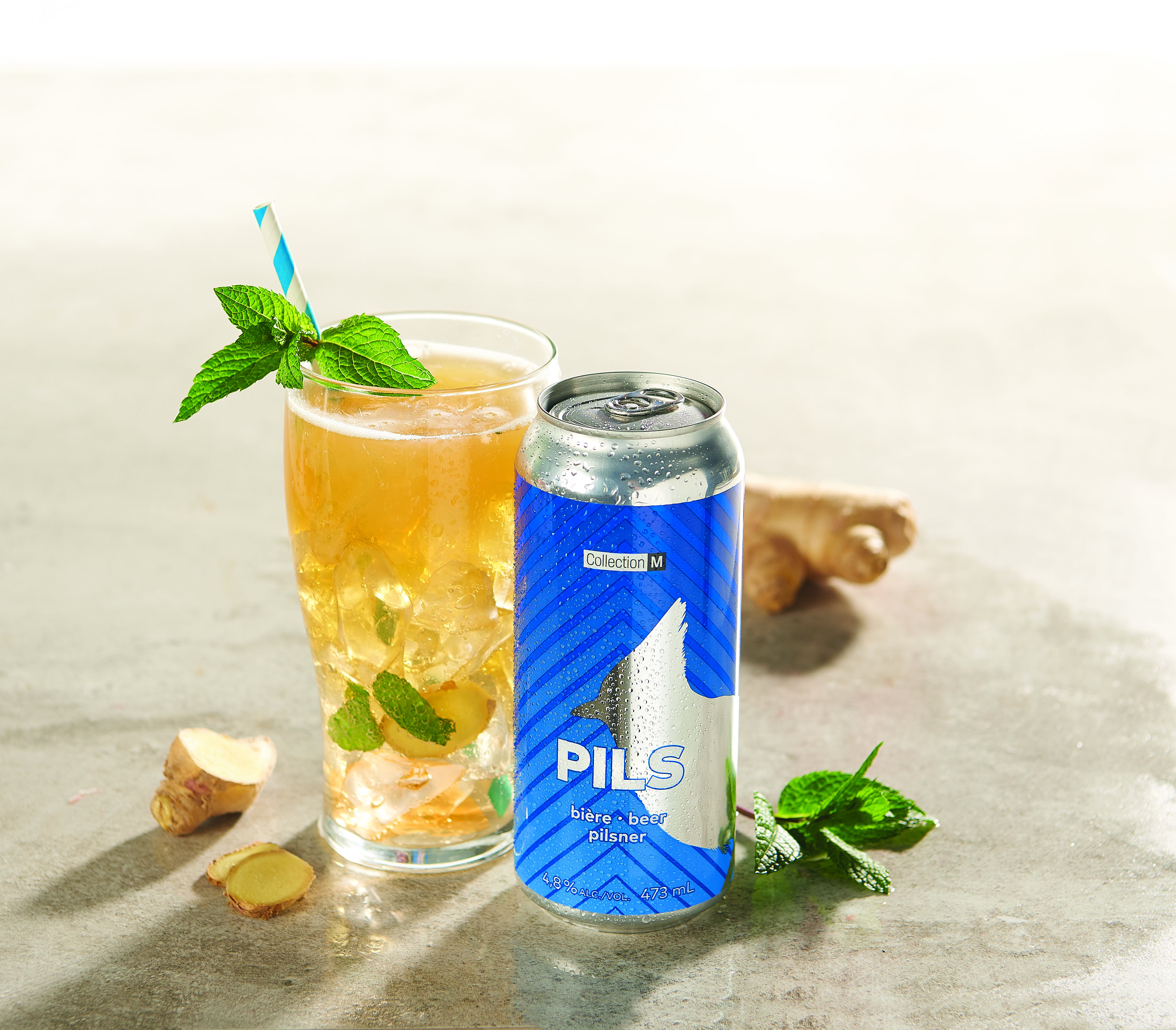 Ginger Mint Pils Spritz