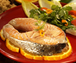 Orange and Dill Salmon Steaks in Foil