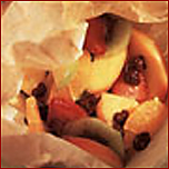 Fresh-fruit papillotines and chocolate