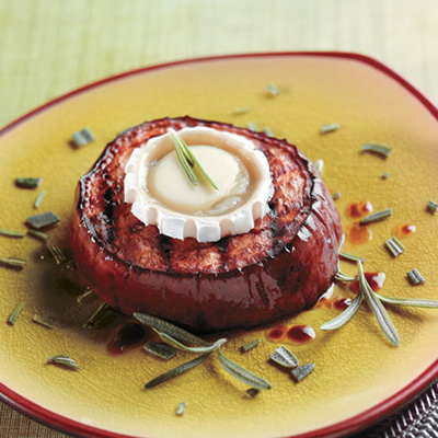 Pavé d'aubergine au fromage de chèvre