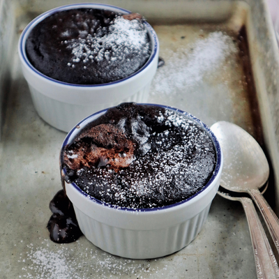 Vegan cupcakes with melting heart