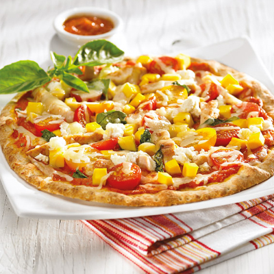 Pizza exotique pour les tout-petits