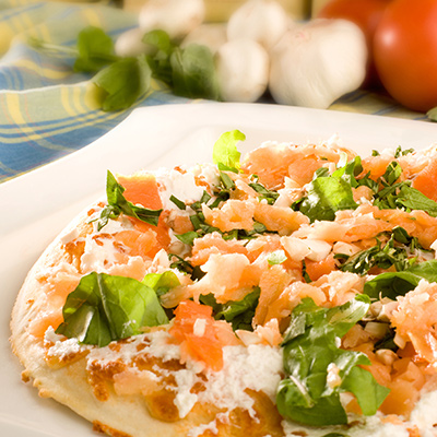 Quick Smoked Salmon Pizza