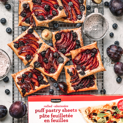 Plum & Blueberry Puff Pastry