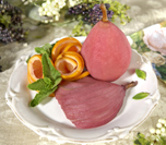 Poached Pears with red wine