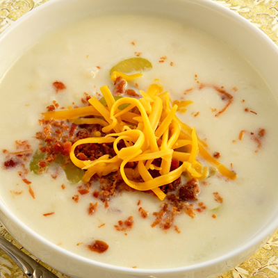 Potage aux légumes et au fromage