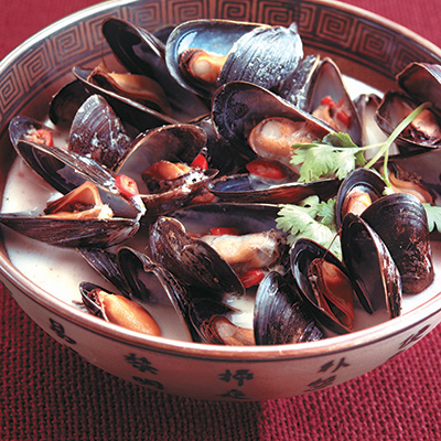 Potage Thaï aux moules