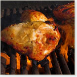 Demi poulet barbecue