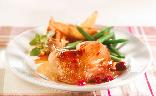 Cranberry- and ginger-glazed chicken