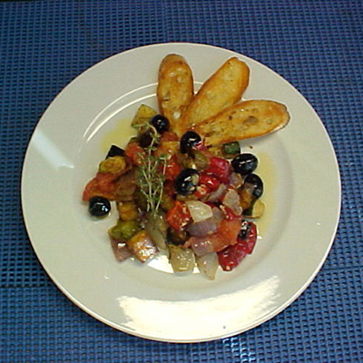 Ratatouille aux olives noires