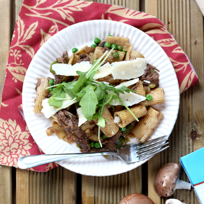 Braised beef and beer Rigatoni