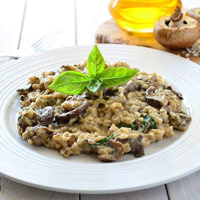 Sun-Dried Tomatoes and Mushroom Risotto