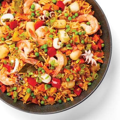 Riz frit Jollof aux fruits de mer