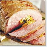 Leg of Milk-fed Veal Roast with Prune-apricot Stuffing