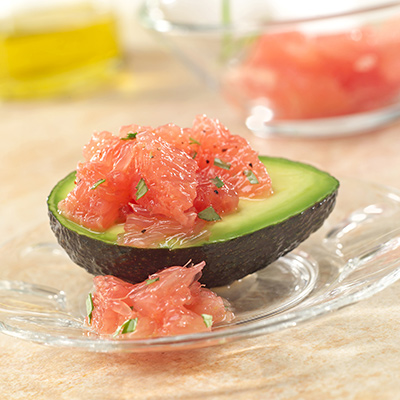 Salade d’avocat et de pamplemousse