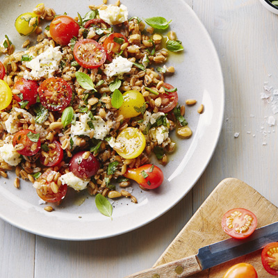 Salade Caprese à l'épeautre