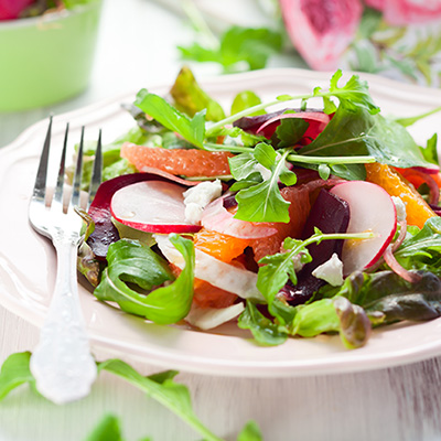 Salade de fenouil croquante à la roquette