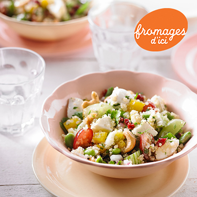 Salade de quinoa, Bocconcini et fruits