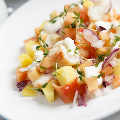 Salade de homard à la mangue