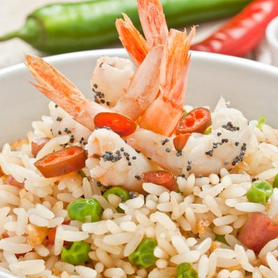 Salade de riz aux crevettes