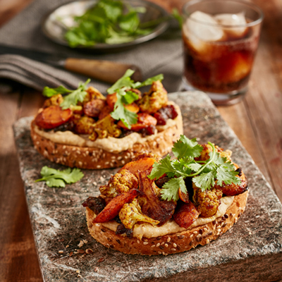 Sandwich au chou-fleur rôti épicé