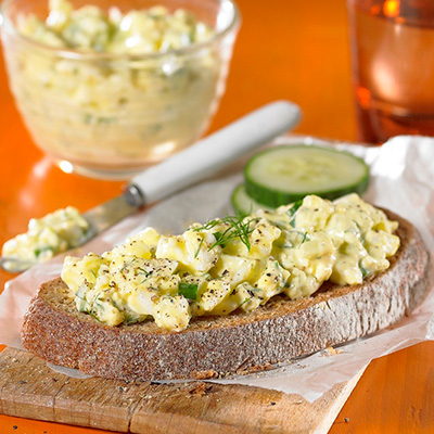 Egg Salad Sandwiches with Cucumbers