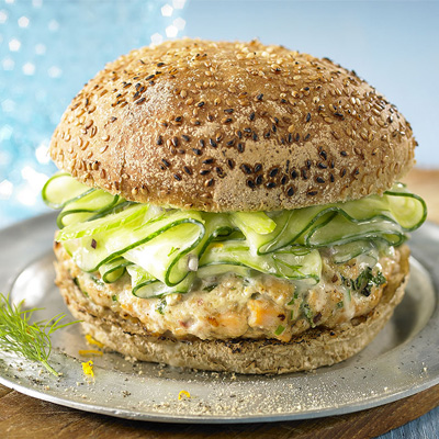 Burgers de saumon rémoulade