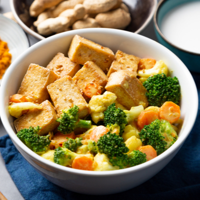 Sauté légumes, clémentines et tofu