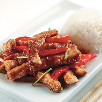 Pork Teriyaki Stir-fry with Jasmine Rice