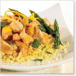 Chicken-asparagus Stir-fry on Couscous