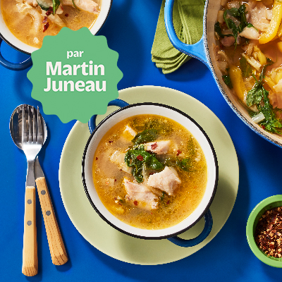 Pot-au-feu de sébaste avec bouillon végé aux petits légumes