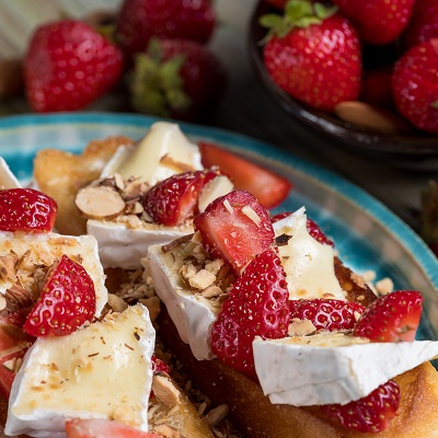 Shortcake aux fraises et au Brie d'ici