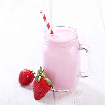 Smoothie aux fraises