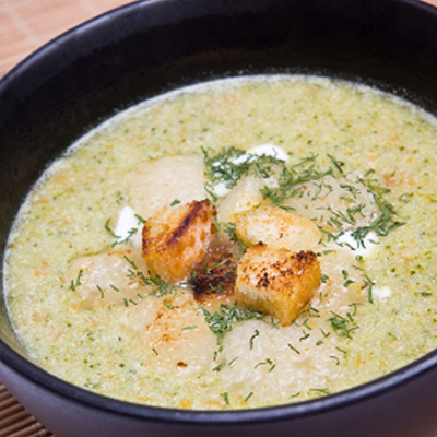 Soupe au brocoli et pommes de terre