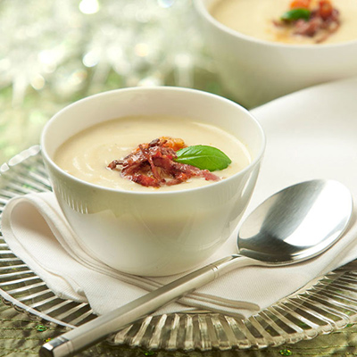 Soupe au chou-fleur et cheddar