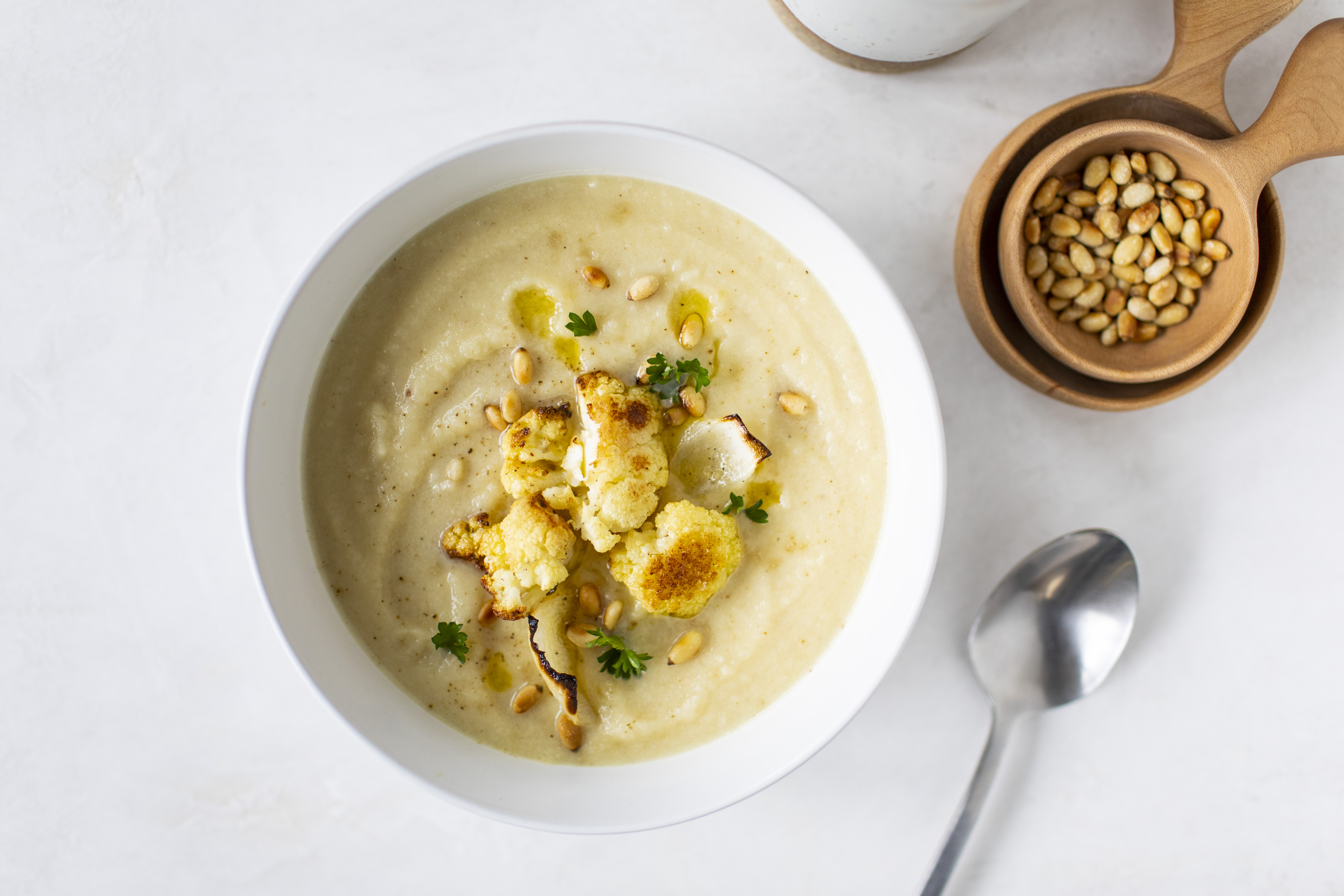 Soupe au chou-fleur rôti