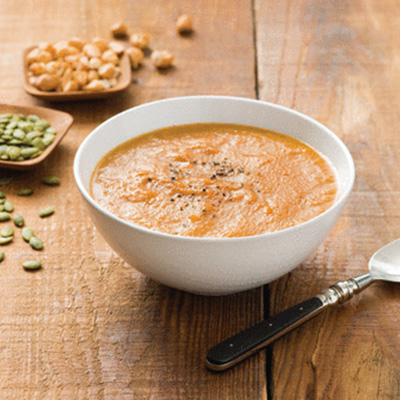 Roasted Pumpkin Soup with Ginger