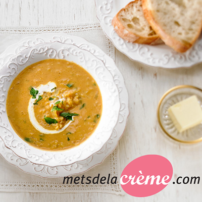 Soupe dahl à la crème