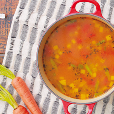 Soupe minestrone au dindon