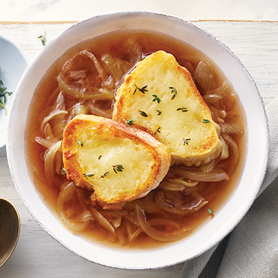 Soupe à l’oignon simple et rapide